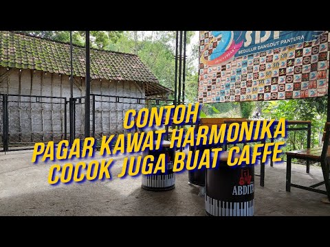 PAGAR MINIMALIS || KAWAT HARMONIKA COCOK BUAT CAFFE JUGA