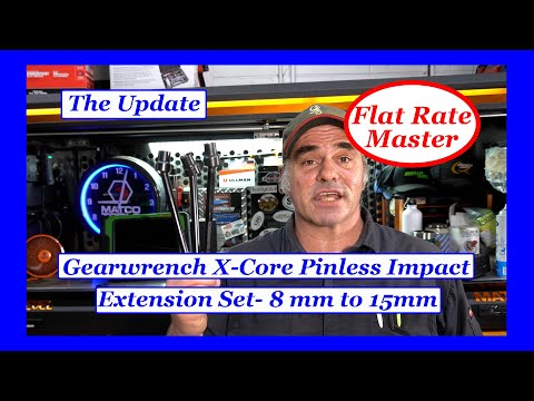 Gearwrench X-Core Pinless Impact Extension Set- 8 mm to 15mm- The Update