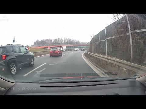 Zagubiony kierowca na węźle murckowskim w Katowicach