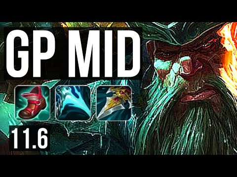 GANGPLANK vs CASSIOPEIA (MID) | 12 solo kills, 1.2M mastery | EUW Diamond | v11.6