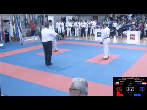 Panamericano de Karate WKF 2017 Male 14-15 años Chile Paraguay -57 kilos