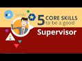 Supervisor Skills 5 Core Skills To Be A Good Supervisor