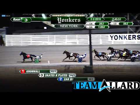 Kronwall 2/2/18 #TeamAllard #harnessracing #horseracing