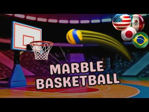 MARBLE BASKETBALL Madness! 🔥 Nations Face Off in Elimination Tournament!