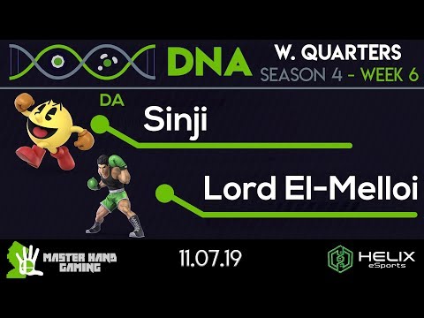 DNA S4:W6 - DA | Sinji (Pac-man) Vs. Lord El-Melloi (Little Mac) - W Quarterfinals