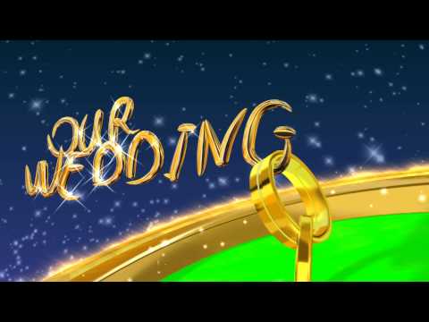 4K WEDDING INTRO 3D Sketch Green Screen Rings