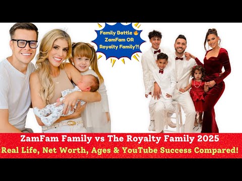 ZamFam Family vs The Royalty Family 2025 | Rebecca Zamolo vs Andrea Espada The REAL YouTube Queens!