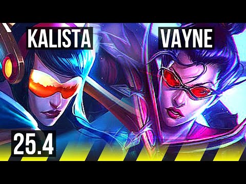 KALISTA & Senna vs VAYNE & Janna (ADC) | 73% winrate, Legendary | EUW Diamond | 25.4