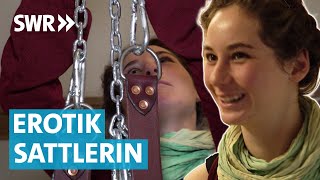 Traumjob gefunden - Erotik Sattlerin fertigt Sexspielzeug aus Leder