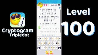 Cryptogram Tripledot Level 100 Answer | SolutionGuruji