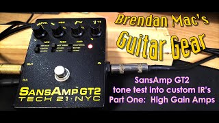 Video thumbnail for SansAmp GT2 Tone Test Part 1 - Brendan Mac's Tone Test by Brendan Macs Guitar Gear
