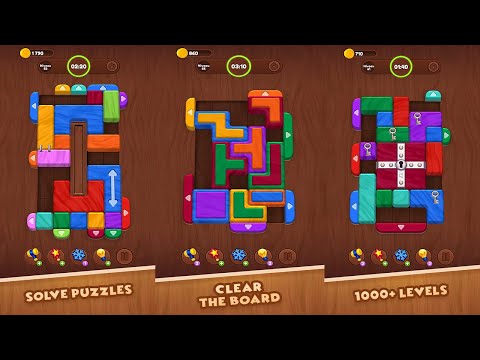 Color Wood Jam - Block Puzzle levels 1-15 - YouTube