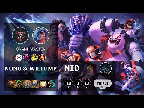 Nunu & Willump Mid vs Karthus - KR Grandmaster Patch 10.13