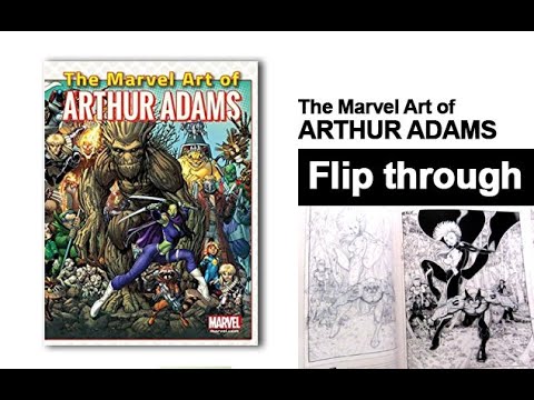 The Marvel Art of Arthur Adams Hardcover Art Book Flip Through