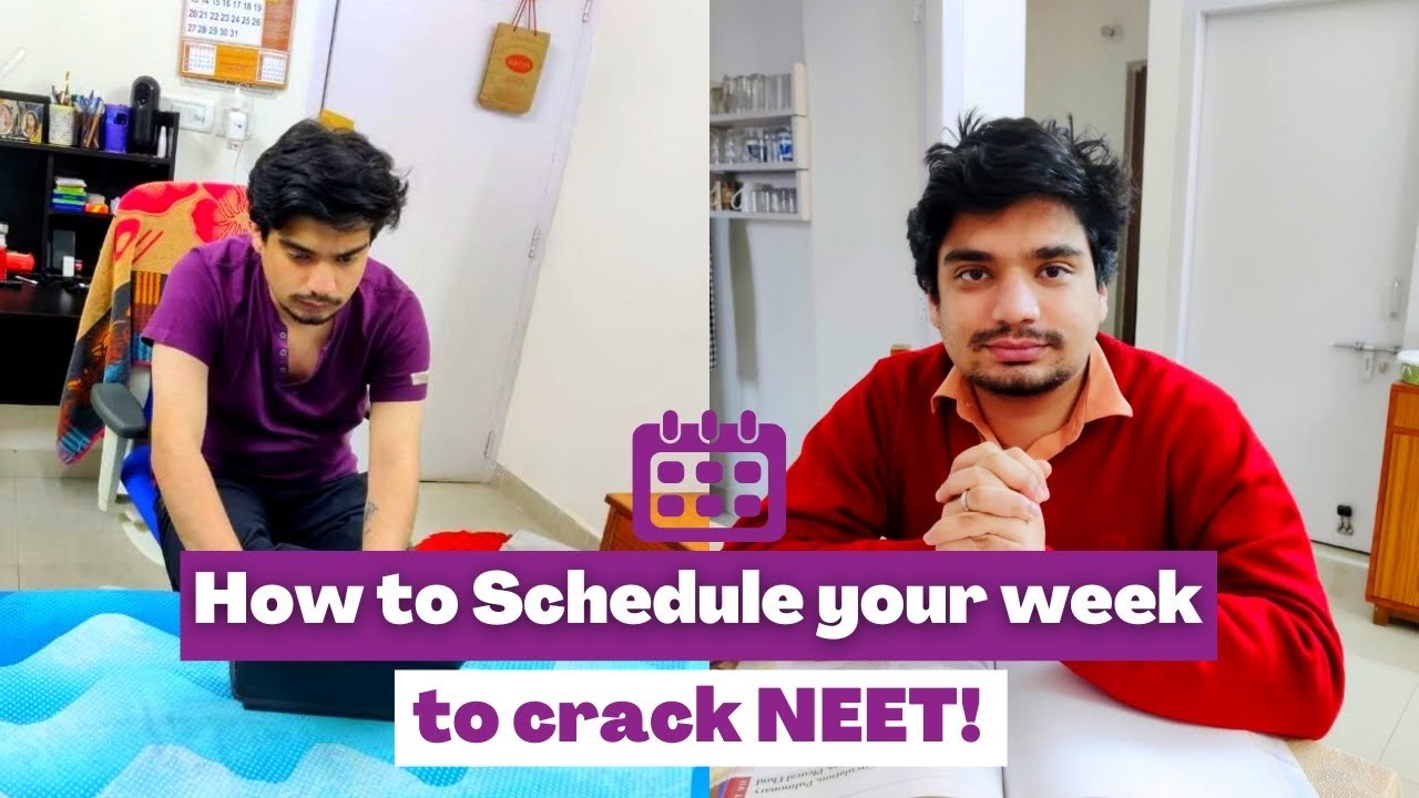 How to Set targets/schedule your week as a NEET Aspirant? #neetug