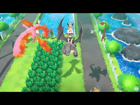 Shiny Wild Moltres EPIC ENCOUNTER! ! | Pokemon Let's Go Pikachu & Eevee