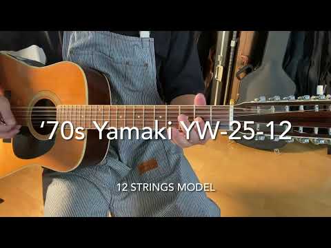Yamaki YW-25-12 '70s Vintage MIJ 12 Strings Acoustic Guitar Made in Japan w/Hard Case image 15
