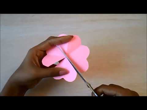 making flowers with paper in easy method #flowers #papercraft