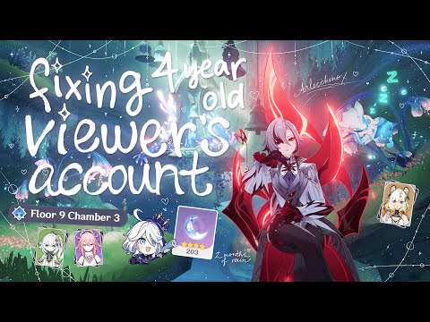 fixing my viewer's 2020 4yr+ account ✉️𝜗᭪ ₊˚ ⊹♡ never cleared spiral abyss 🦢𖥔 ݁ ˖ 200 fragile resin🤍