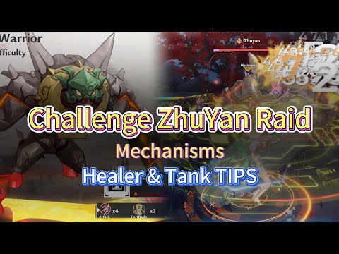 Challenge ZhuYan Raid Guide. Black Jade Warrior Mechanisms Healer & Tank Tips + Tank POV ToF 3.1