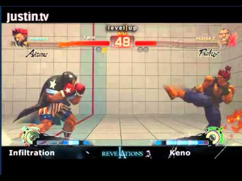 Infiltration (Akuma) vs Keno (Balrog/Boxer) SSF4 Arcade Edition - ReveLAtions, CEO 2011