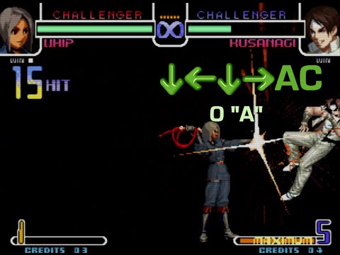 KOF 2002 Whip Combos Step by Step