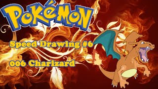 Pokemon - 006 Charizard Speedart #6 (music Falling Blind - Cupid Kills)