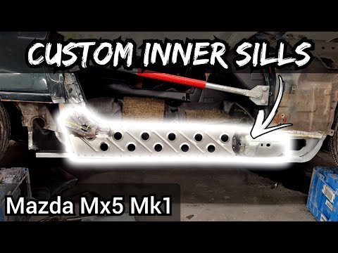 Fitting CUSTOM INNER SILLS To My TURBO Mk1 Mx5/Miata! **Rust Restoration**