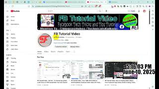 FB Tutorial Video : FB Tricks 01 How To Add YouTube Channel Link on Facebook Profile