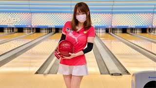 ボウリング女子の練習風景97（Bowling Practice）2021/9