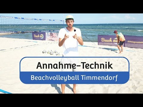 Annahme im Bagger (Beachvolleyball Timmendorf Tutorials)