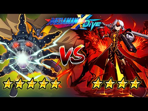 Bass GS 5☆ Vs X Dante Trigger 4☆ - Mega Man X DiVE (Mobile Controls PvP)