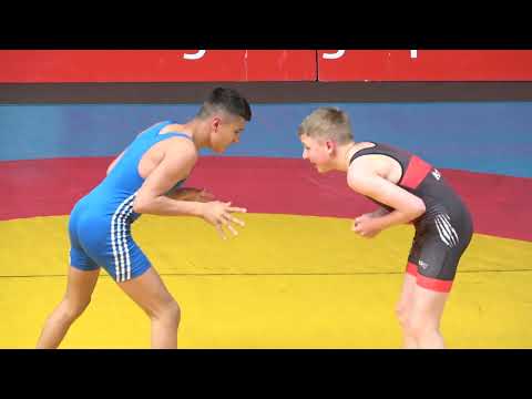 Wrestling / Ringen, Erzgebirgscup 2023 in Gelenau, Jugend B, 57 kg, greco-roman, Findeisen - Richter