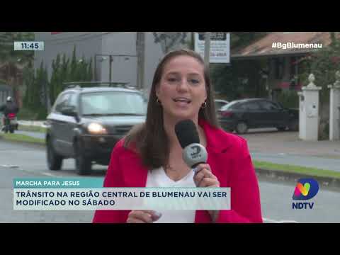 Marcha para Jesus: trânsito na região central de Blumenau vai ser modificado no sábado (16)