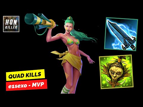 HoN Bushwack NULLFIRE BLADE with SHRUNKEN HEAD - MVP