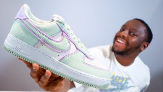 Download lagu Nike Air Force 1 Sea Glass Seafoam On Foot Sneaker Review QuickSchopes 223 Schopes DM1602 119 Lilac mp3