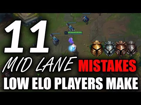 11 Mid Lane Mistakes Most Low Elo Players Make | Mid Lane Tips For Season 9