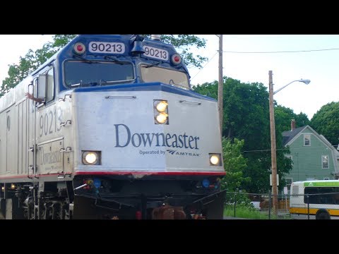 HD 60FPS - All types of trains around Medford, MA - Feat. Amtrak Productions
