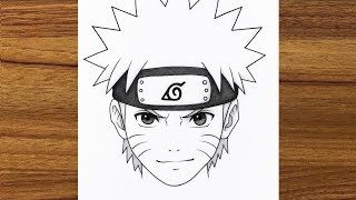 How to Draw Naruto Uzumaki Step by Step | Easy Anime Drawing Tutorial for Beginners