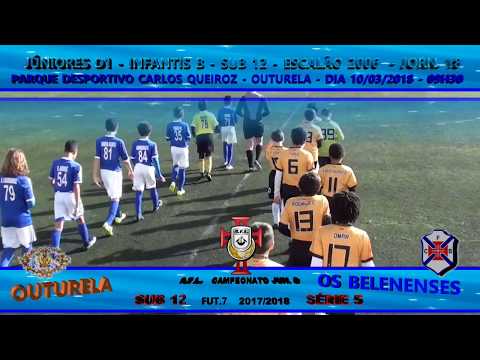OUTURELA VS BELENENSES 'A'  JORNADA 18 SERIE 5 FUT 7  JUNIORES D1 SUB 12 EPOCA 2017 2018
