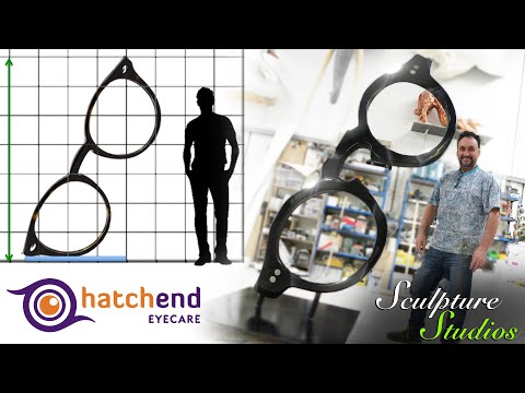 Giant Fibreglass Spectacles / Glasses Frames by Sculpture Studios