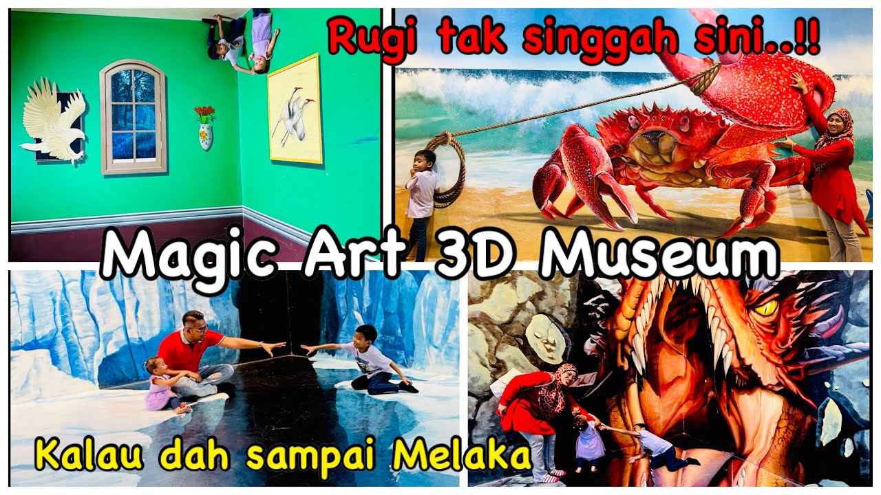 Embark on a virtual tour of the enchanting Magic Art 3D Museum in Melaka.