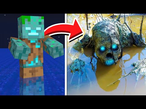 Minecraft mobs CAPTURED IN REAL LIFE