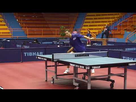 Vladimir Samsonov practice - WTTC Zagreb 2007 (SUPER SLOMO AT THE END)