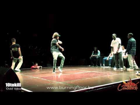 Burning Floor 2013 - NewStyle 1/4 Final - SKINNY & KITOKO Vs MAJID & JUNBOX