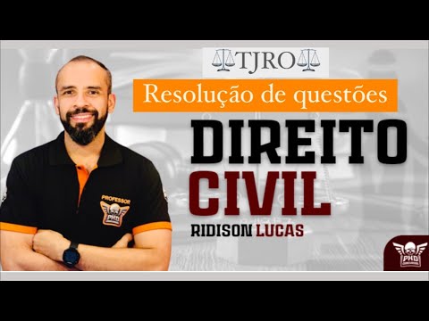 TJRO - FGV - Técnico Judiciário - Direito Civil - Resolução de Questões