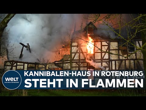ROTENBRUG: Kannibalen-Haus in Flammen! Fachwerkhaus von Armin Meiwes durch Feuer zerstört