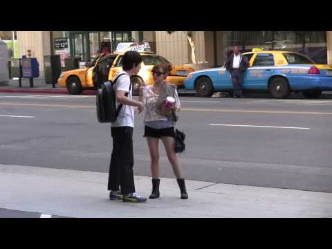100905 Tiffany outside the Sheraton