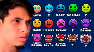 Todas as Dificuldades de Geometry Dash em 1 Vídeo