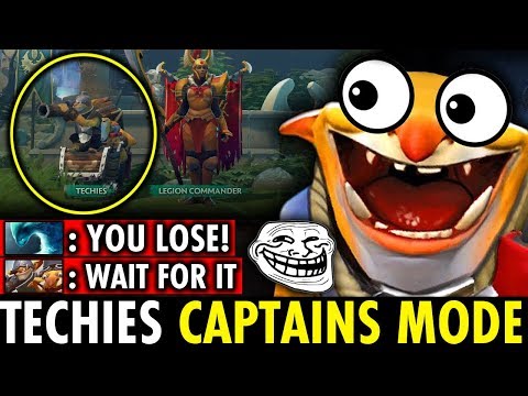 WTF Techies in Captains Mode Battle Cup! You Lose But 😂"Wait for it"😂 | Techies Official